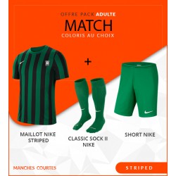 PACK MATCH ADULTE STRIPED DIVISION MANCHES COURTES