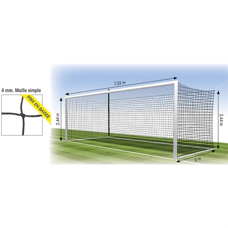 Filet football européen 11 joueurs -4 mm MS 145 mm - MyTeam Foot