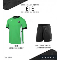 Pack Nike Academy 25 Tee Shirt Short pour homme